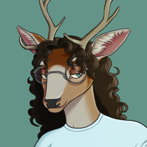 deer smoking a fat cig